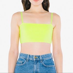 Neon green crop top